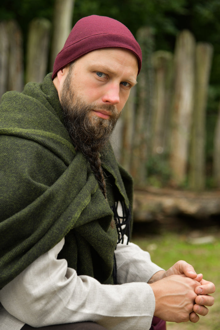 Vikingmuts Egil, wol, rood