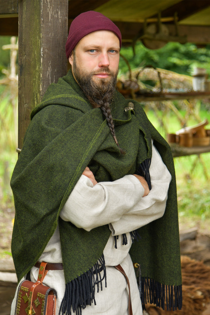 Vikingmuts Egil, wol, rood