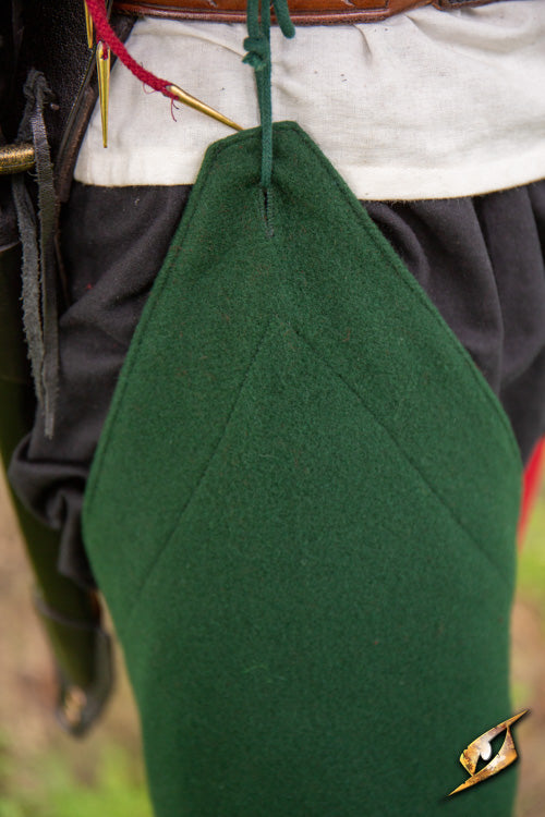 Losse beenling 1200-1300, wolmix, groen