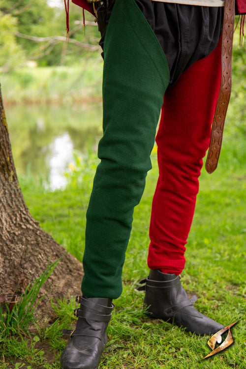Losse beenling 1200-1300, wolmix, groen