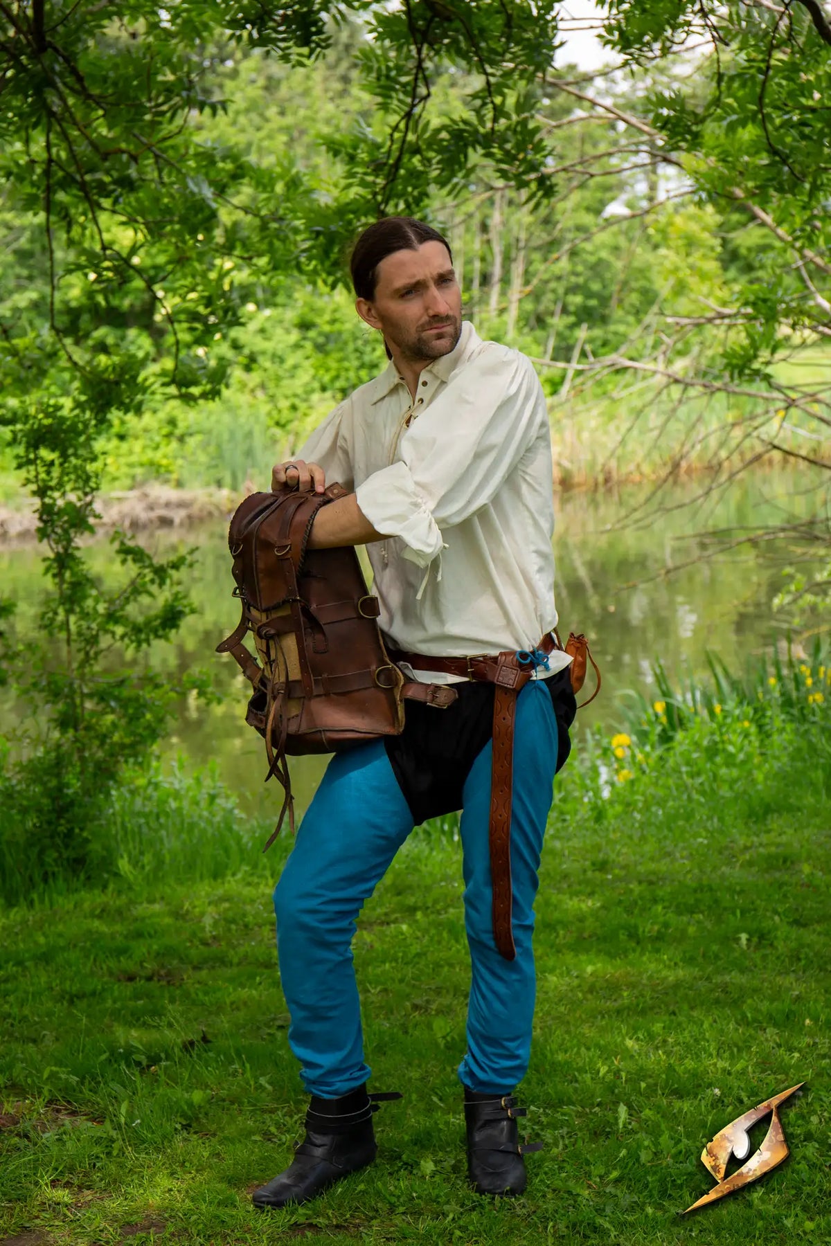 Losse beenling 1200-1300, blauw