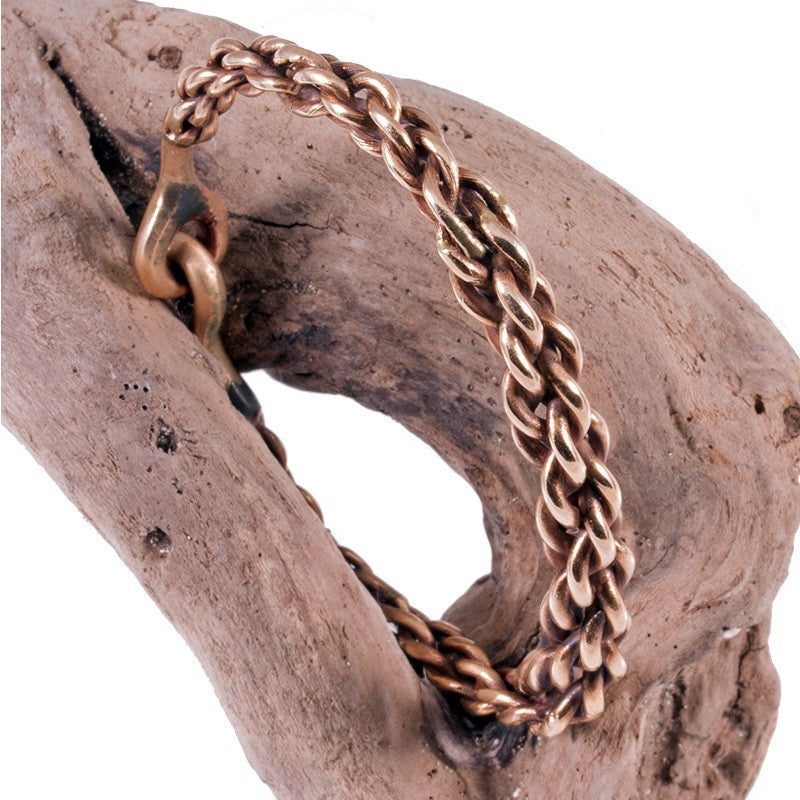 Flettet armbånd bronse
