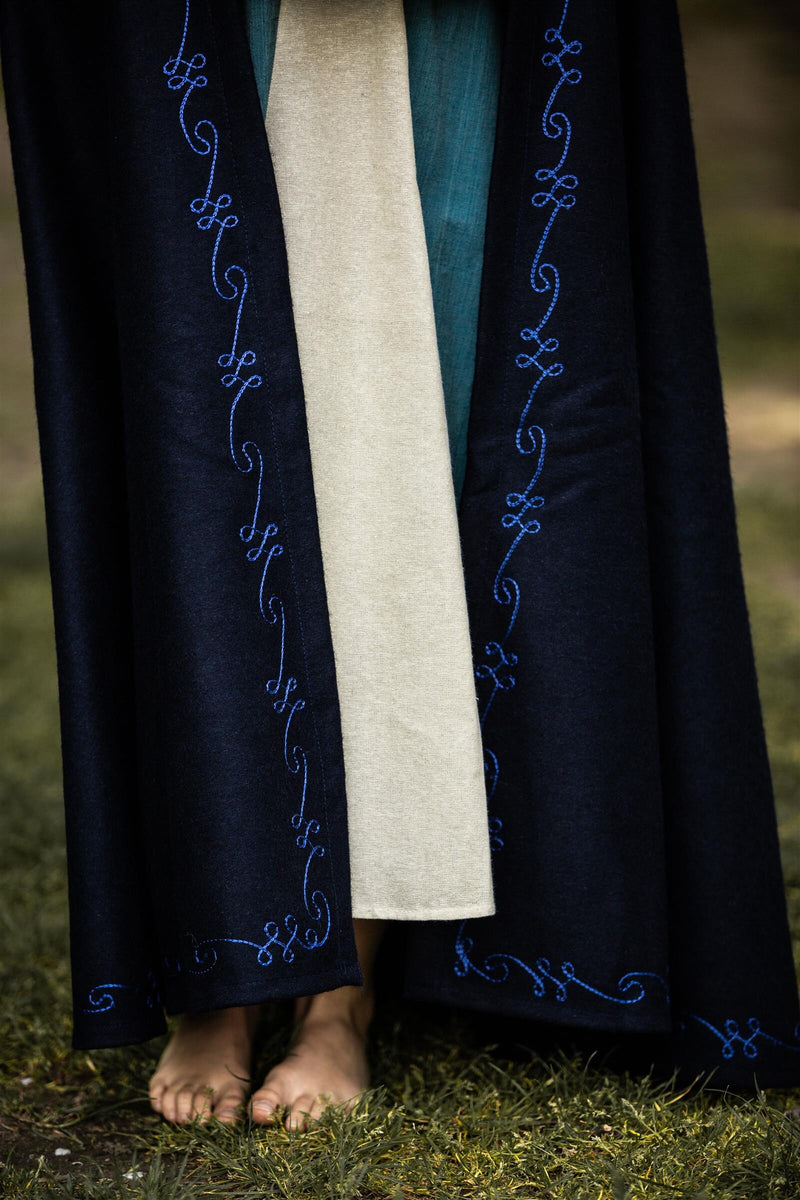 Kindermantel Morgan, Wollmischung, blau