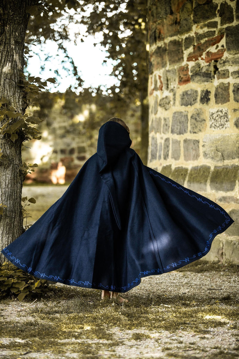 Kindermantel Morgan, Wollmischung, blau