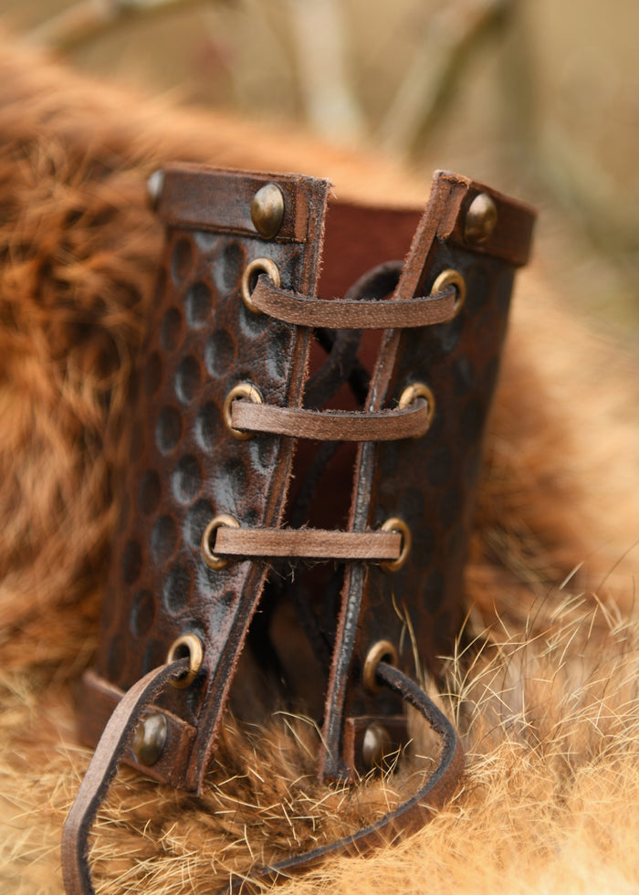 Bracelet Sanglier celtique Knocknagael par pièce, cuir