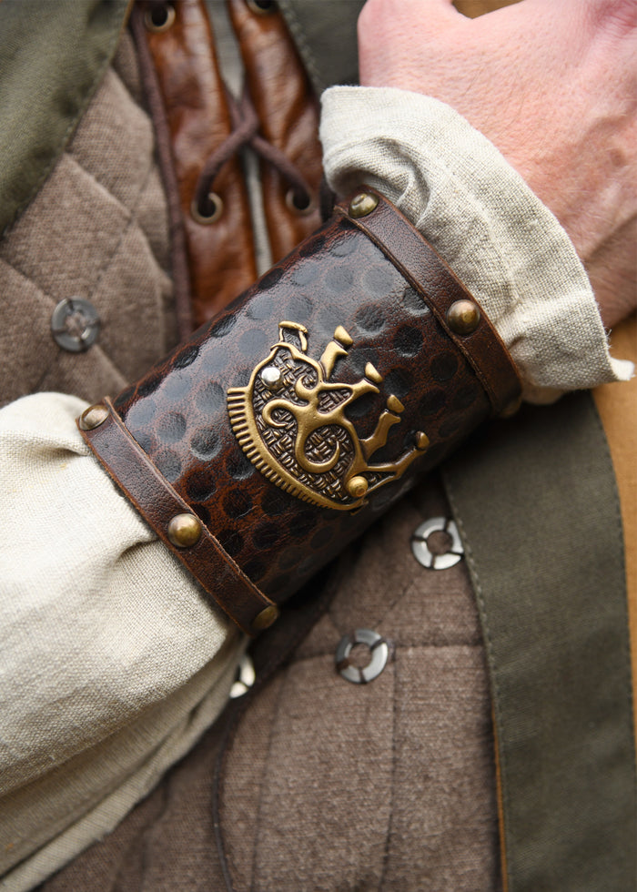 Bracelet Sanglier celtique Knocknagael par pièce, cuir