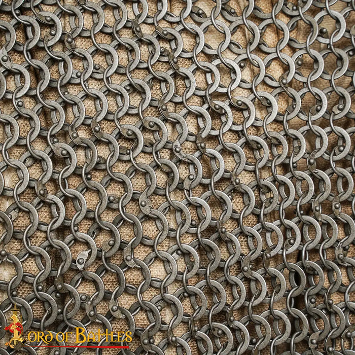 Haubergeon, gemixt, ronde ringen - ronde klinknagels, 9 mm
