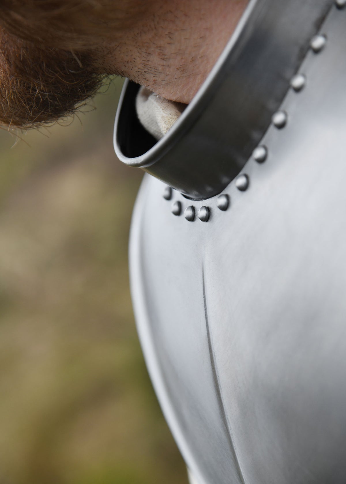 Late medieval gorget worn