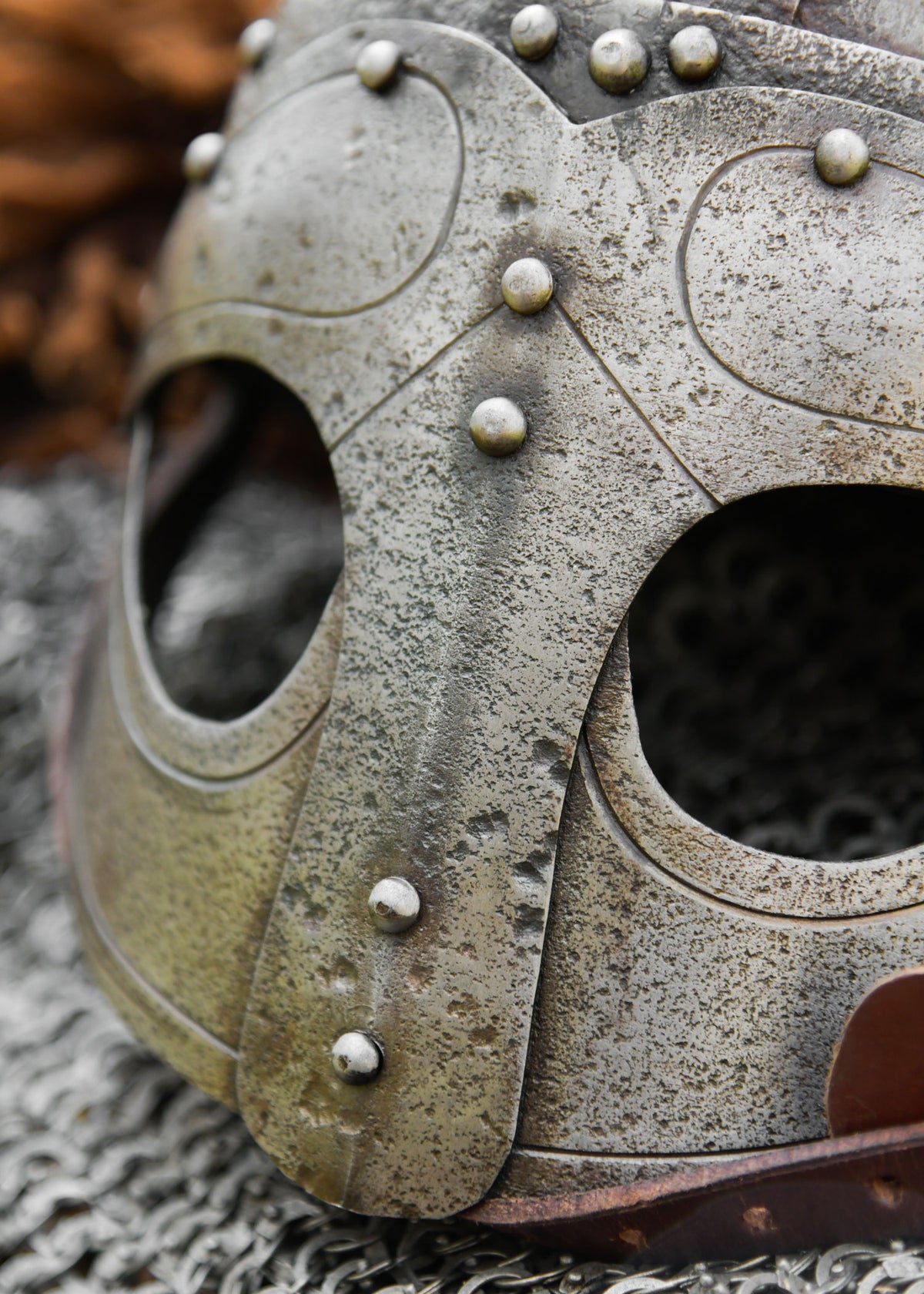 Viking brilhelm met antieke afwerking, 1.6 mm