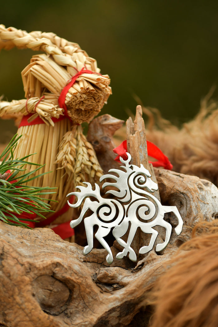 Kerstversiering Sleipnir, roestvrij staal