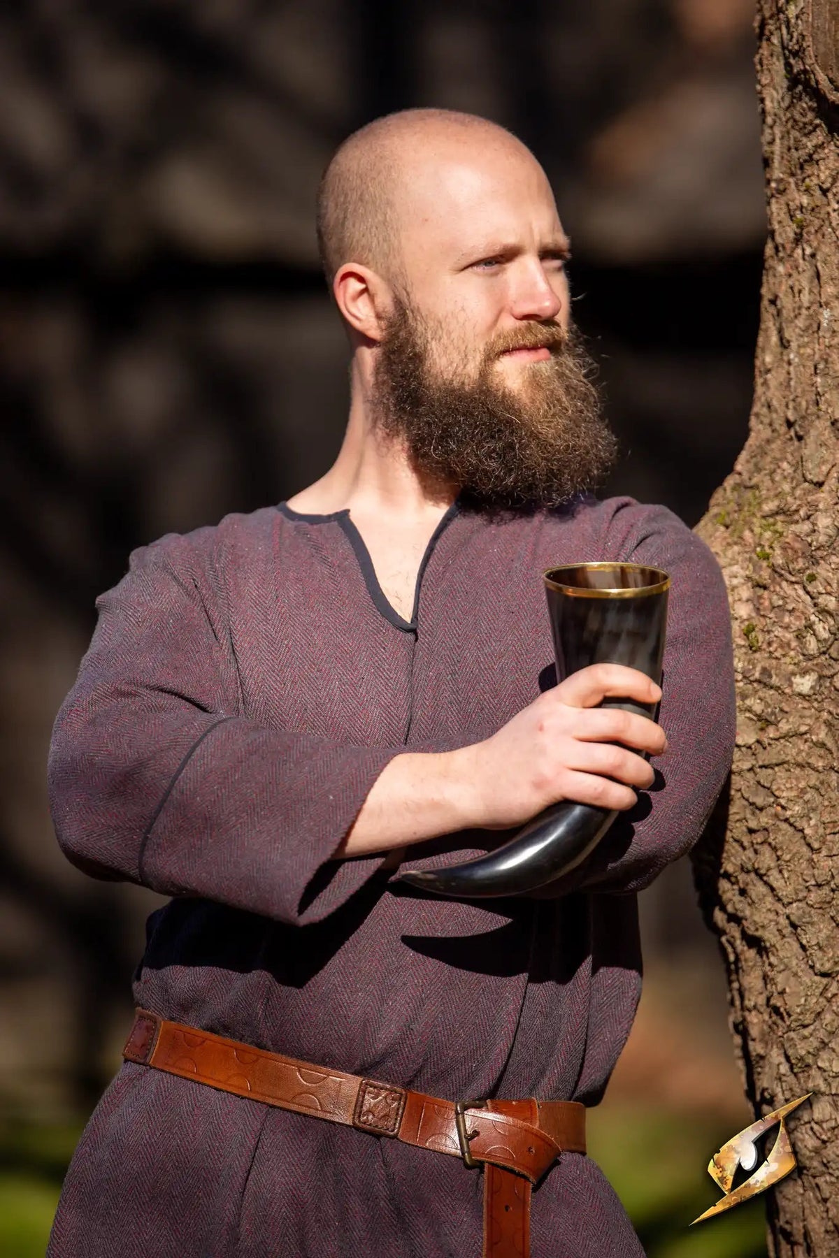 Woodland tunic, cotton, night gray