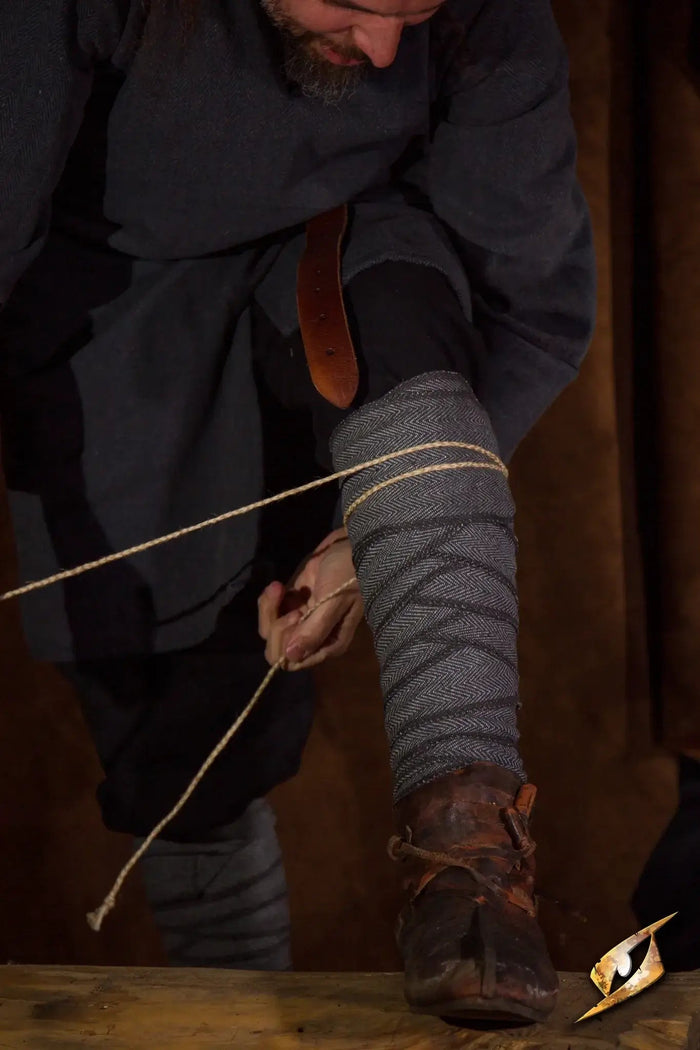 Puttees Harald, cotton, storm gray