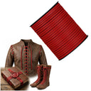 Leren koord, rood, 50 meter