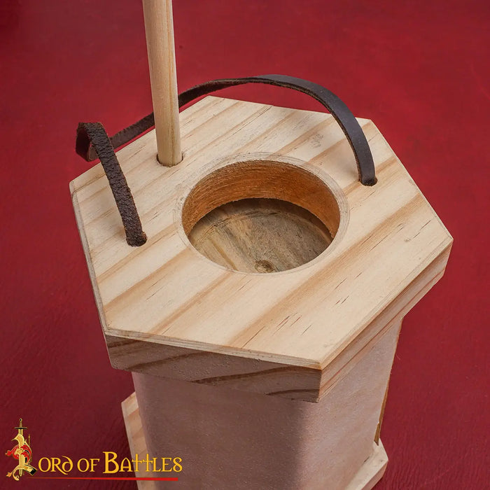 Medieval lantern with parchment windows