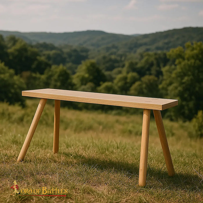 Medieval bench, ash wood