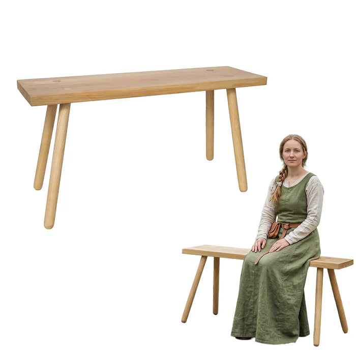 Medieval bench, ash wood