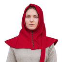 Capuz com botões, final do século XIV, vermelho