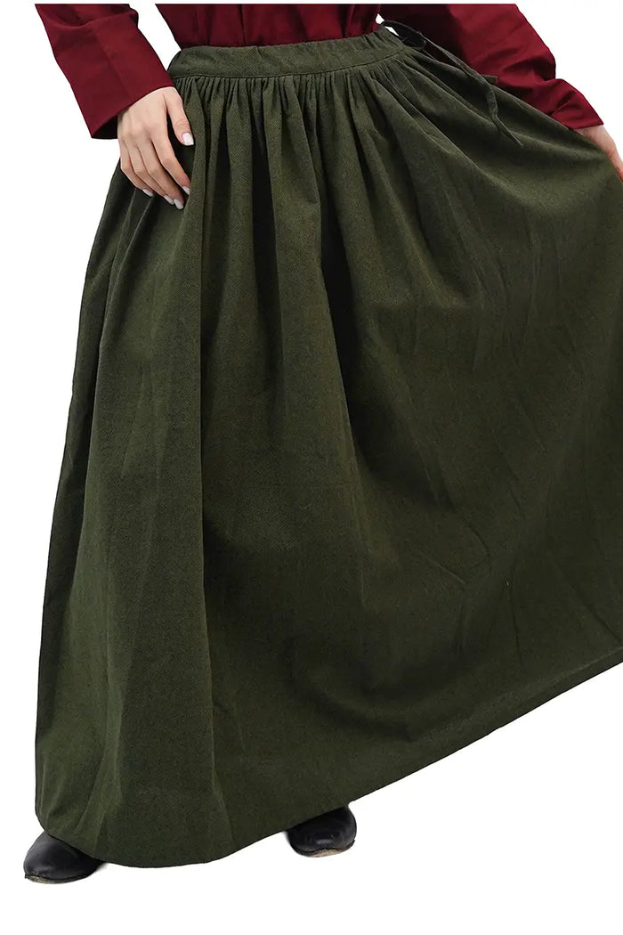 Medievale gonna Hadewig, verde