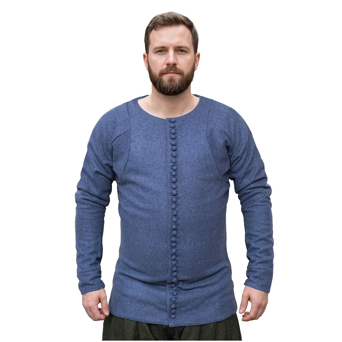 14th century pourpoint Charles de Blois, wool, blue