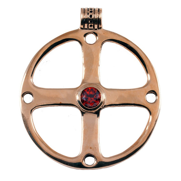 Radamuletti granaatilla, pronssi