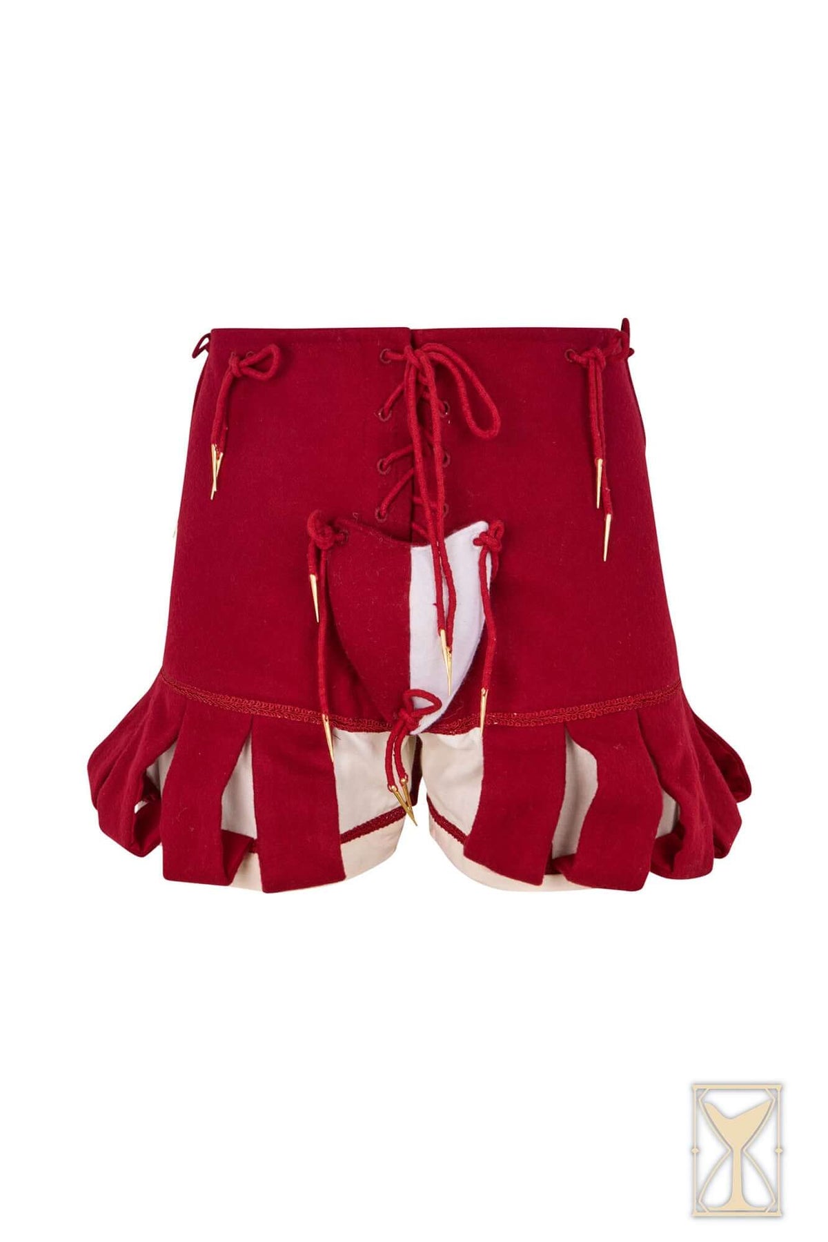 Pantaloni Lanzichenecco, misto lana, rosso e bianco