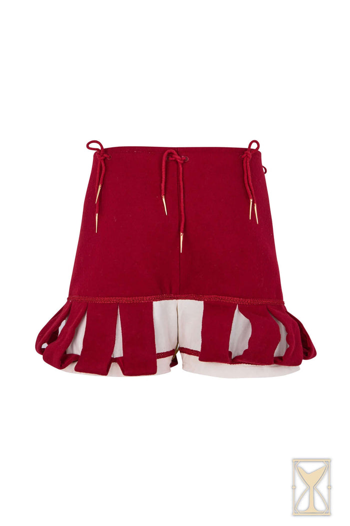 Pantaloni Lanzichenecco, misto lana, rosso e bianco