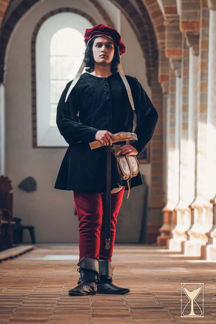 Overkleed Cesare, fluweel, zwart