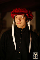 Beret Francisco, velvet, red