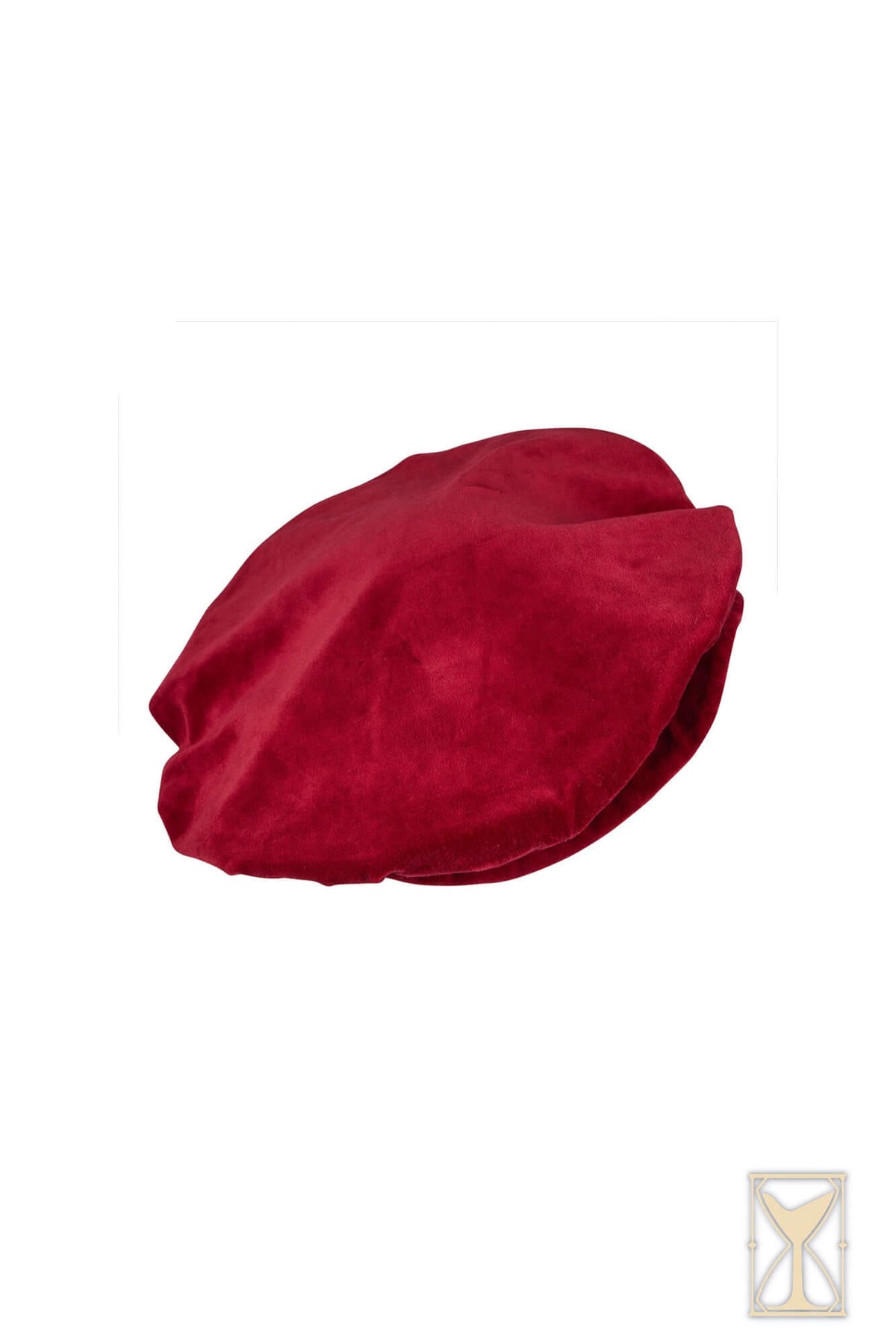 Beret Francisco, velvet, red