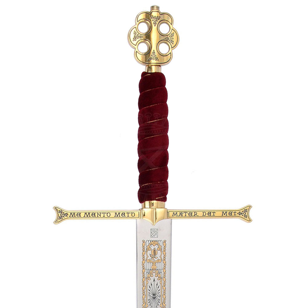 Tweehander Los Reyes Católicos, verguld, semi-scherp