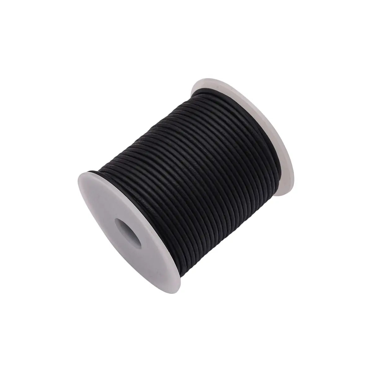 Lederband, schwarz, 2 mm, 25 Meter