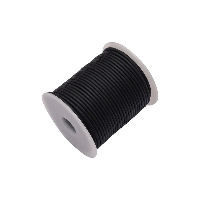 Lederband, schwarz, 2 mm, 25 Meter