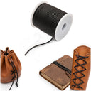 Lederband, schwarz, 2 mm, 25 Meter