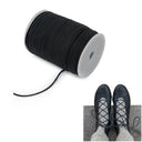 Leather cord, black, 100 meters