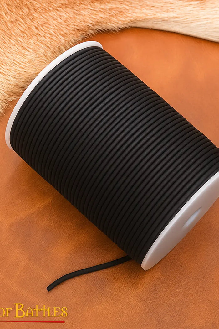 Lederband, schwarz, 100 Meter