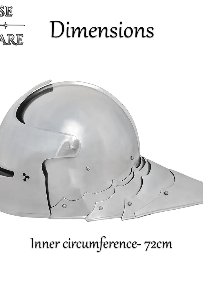 Middeleeuwse Duitse sallet, 1.2 mm
