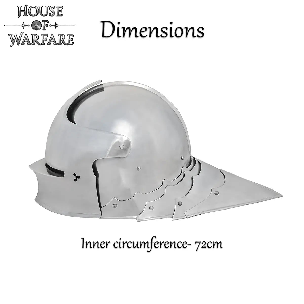 Middeleeuwse Duitse sallet, 1.2 mm