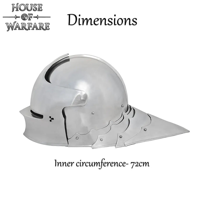 Middeleeuwse Duitse sallet, 1.2 mm
