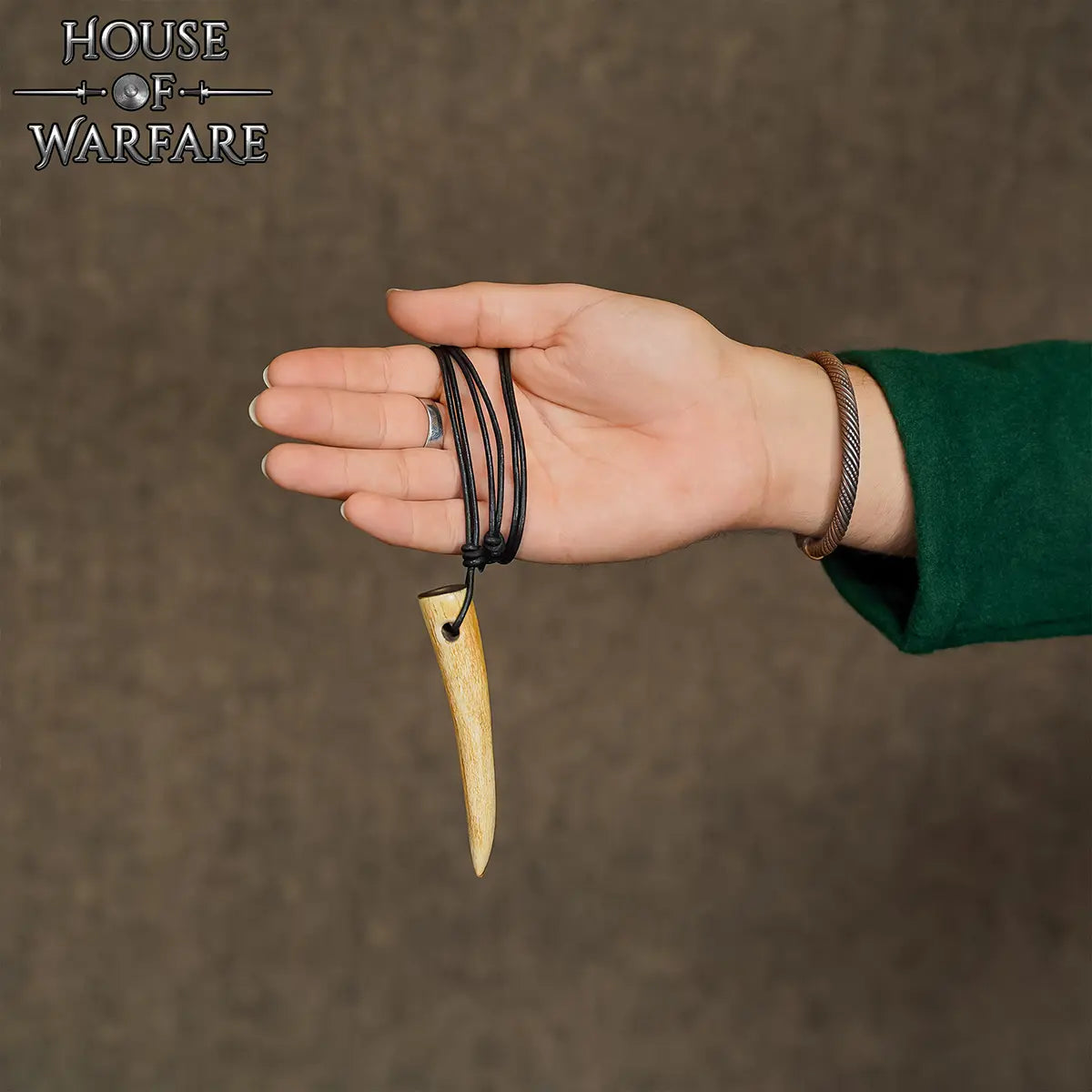 bear toothamulet, horn