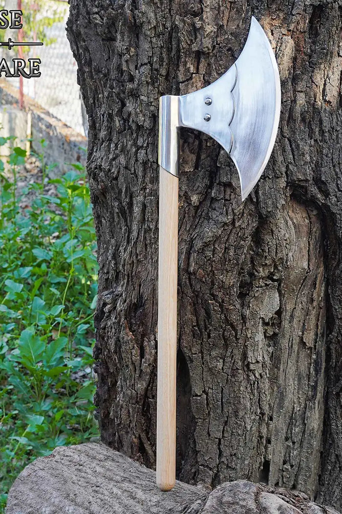 Maciejowski øksehode, halvskarp, detalj