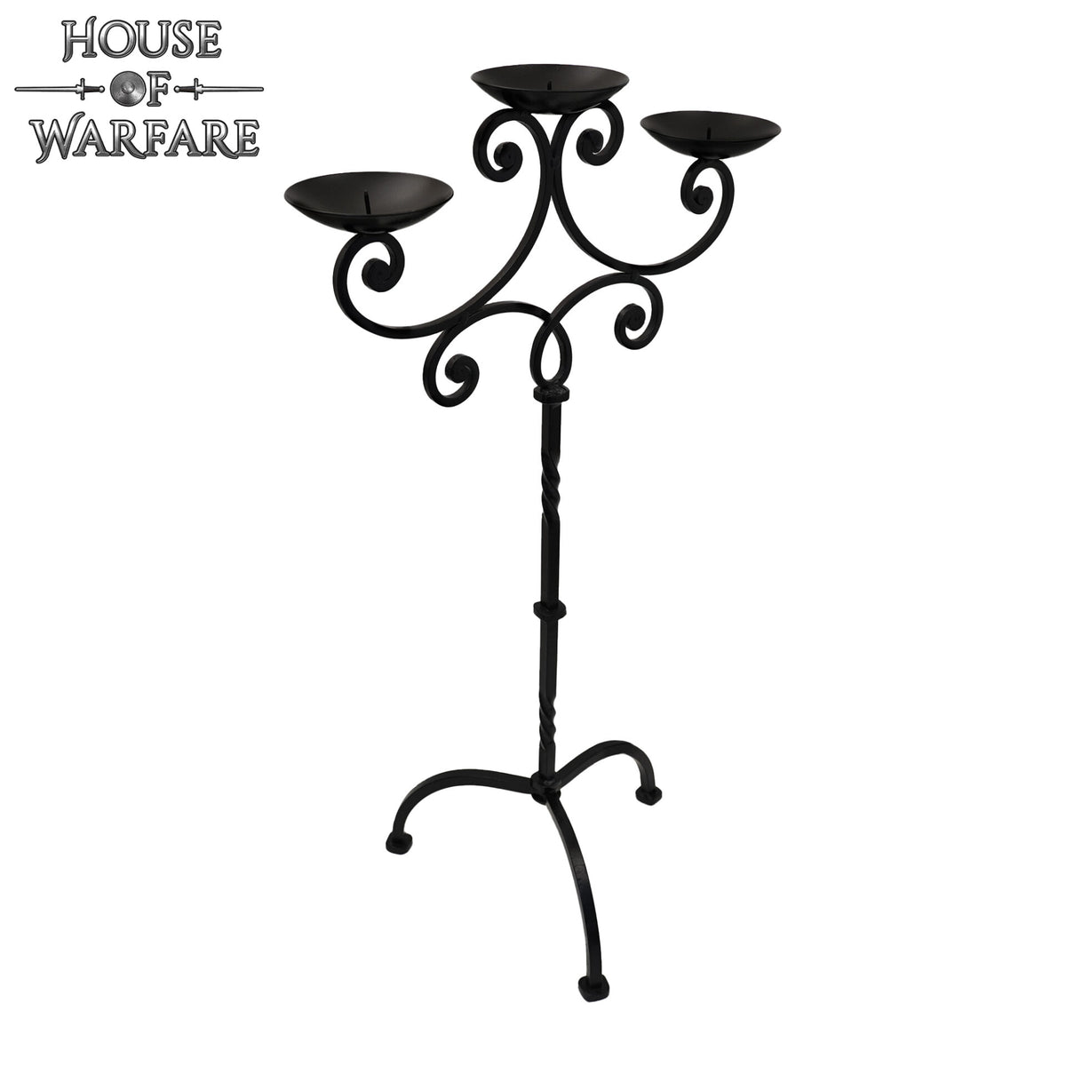 Fier medieval mare candelabru