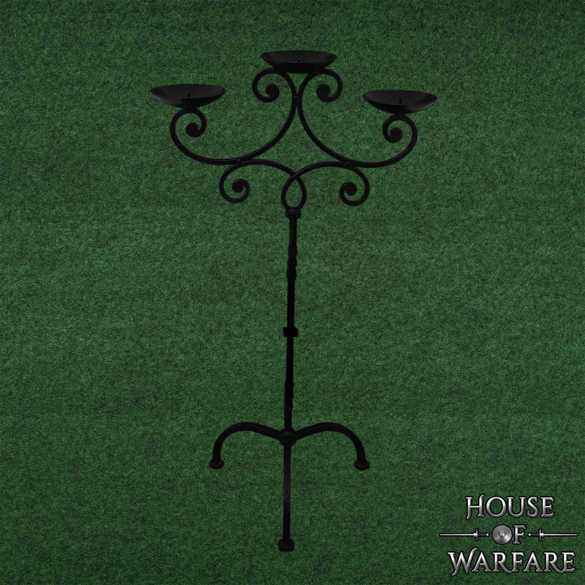 Fier medieval mare candelabru