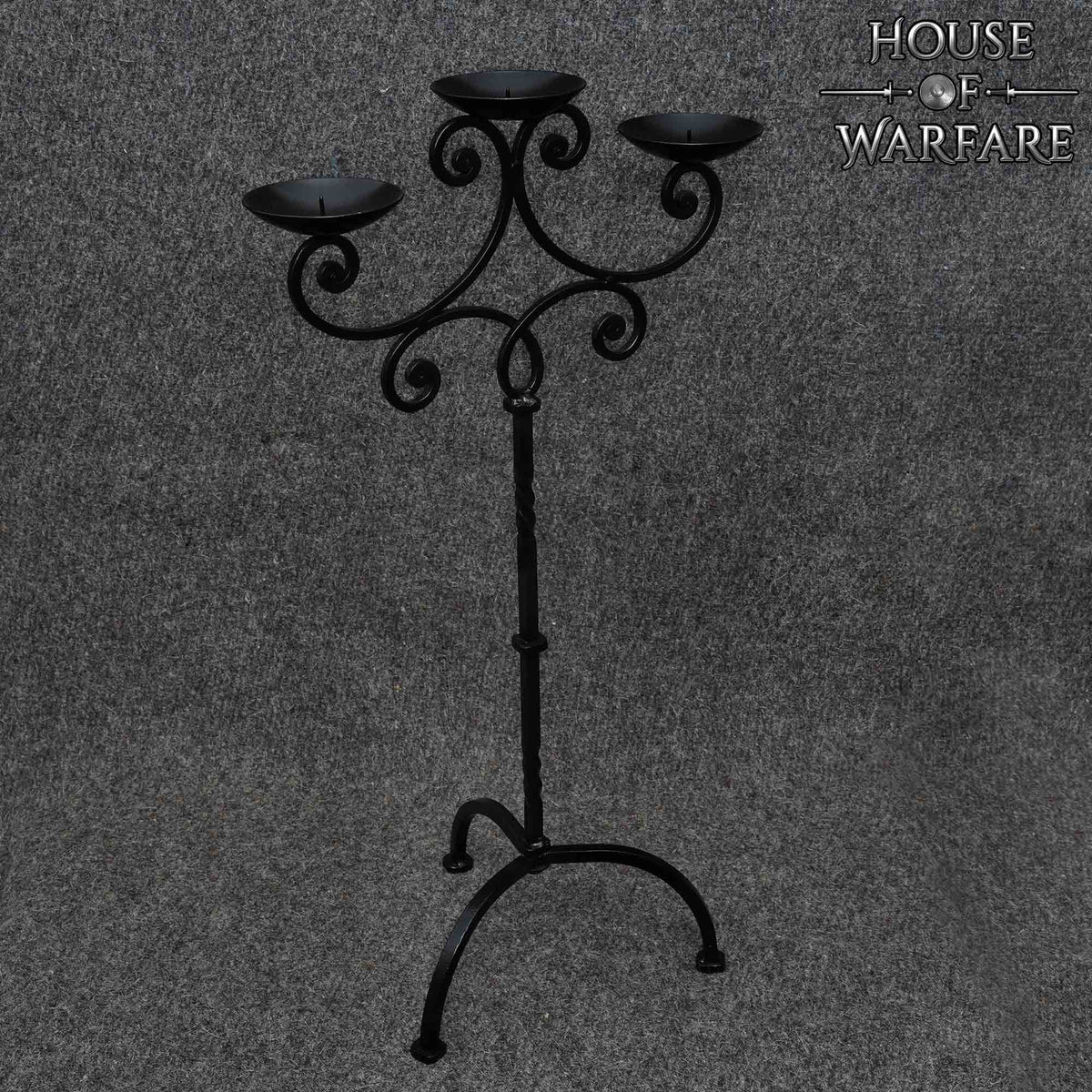 Fier medieval mare candelabru
