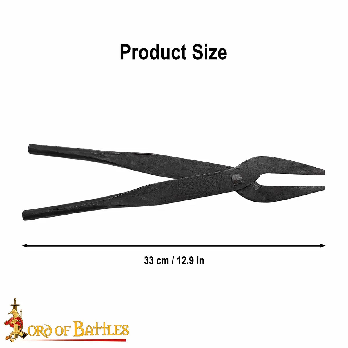 Hand-forged pliers, 33 cm