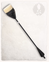 Kruisboogpijl met platte LARP-pijlpunt, zwart, 15" (36 cm)