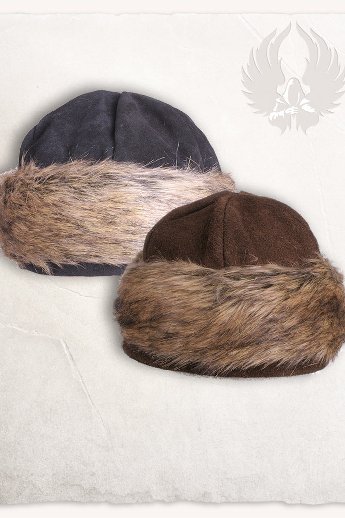 Viking hat Ragi, wool blend, black