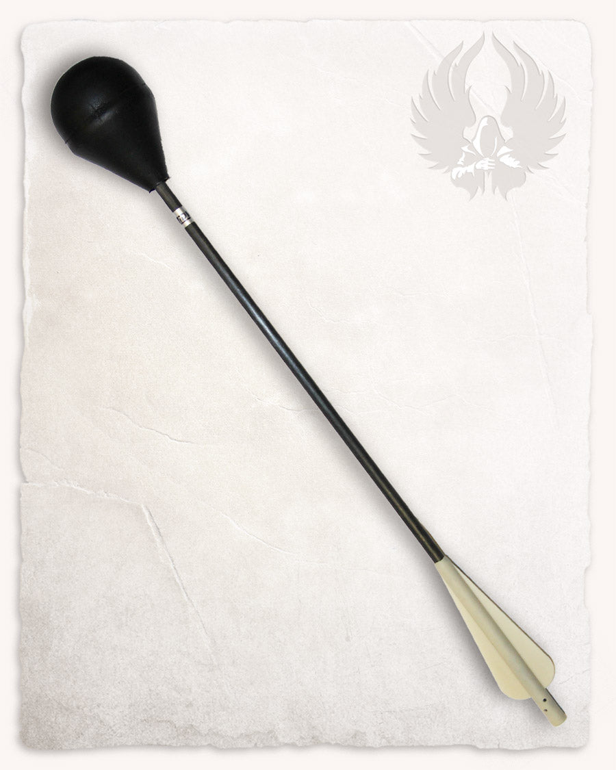 Kruisboogpijl met ronde LARP-pijlpunt, glow in the dark, 15" (36 cm)