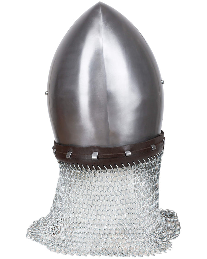 Bascinet met bretache Alwin, 14e eeuw