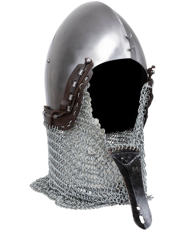Bascinet met bretache Alwin, 14e eeuw