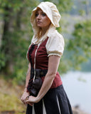 Capuchon médiéval Anna, crème